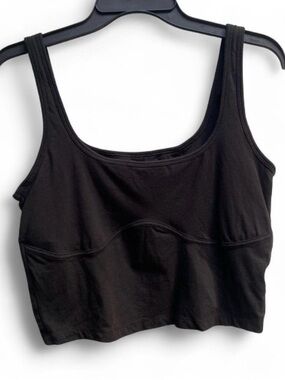 Victoria's Secret PINK Black Cropped Tank Top